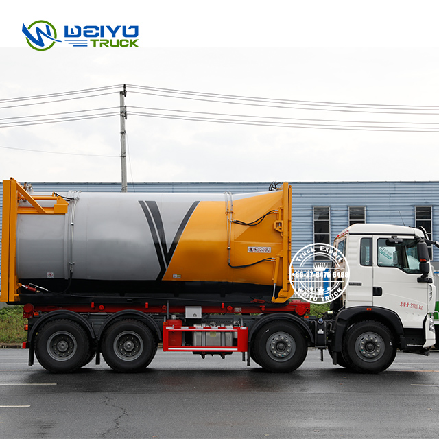 SINOTRUK HOWO 8x4 20 CBM Solid Waste Hook Lifting Garbage Truck with Mobile Garbage Compactor